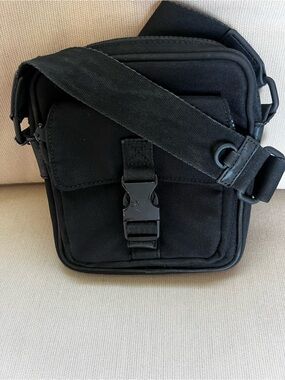 Aldo Black Compact Messenger Crossbody Bag